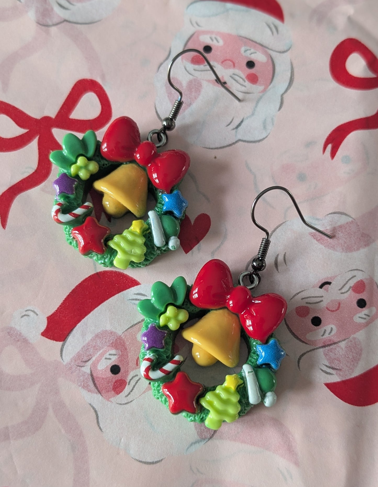 Christmas Wreath Earrings