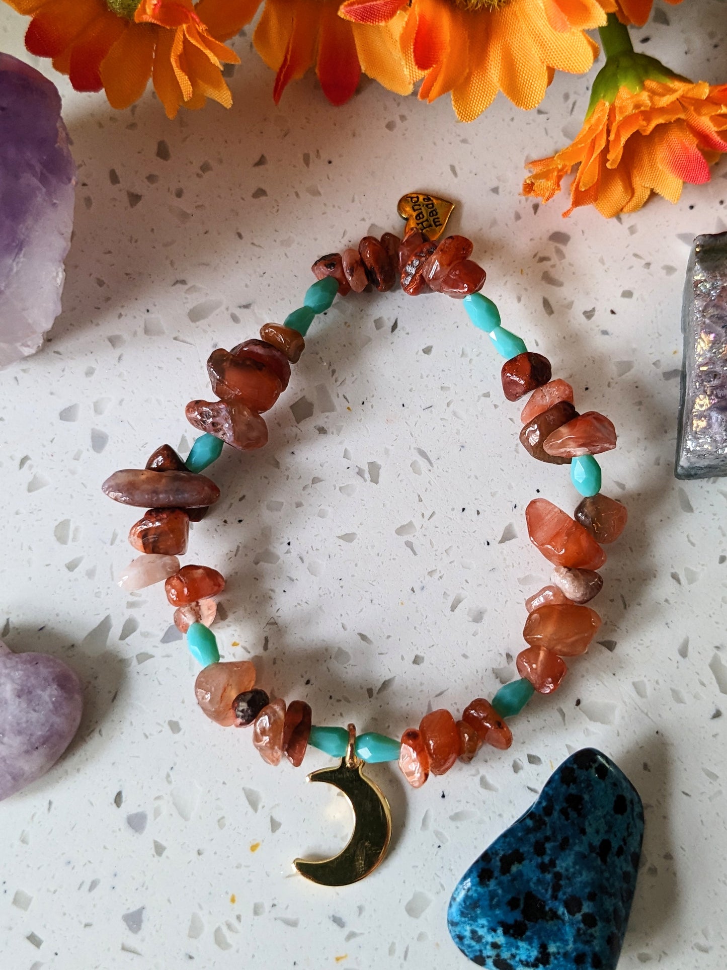 Carnelian Chip Bracelet