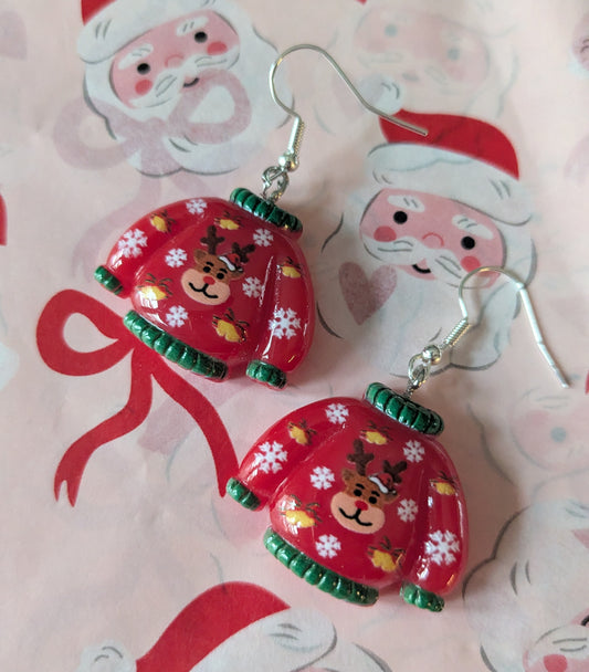 Christmas Jumpers Novelty Earrings