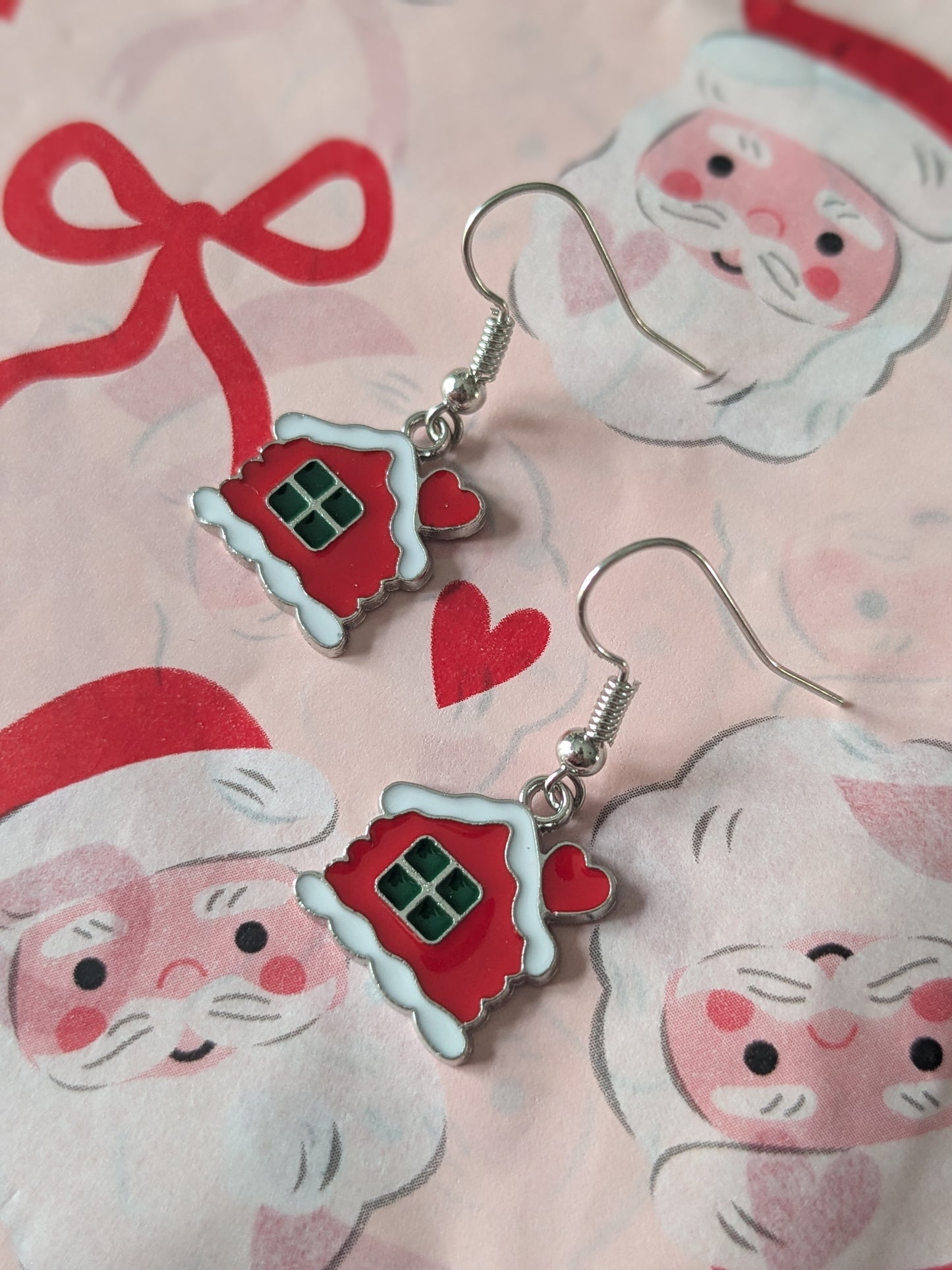 Christmas House Earrings