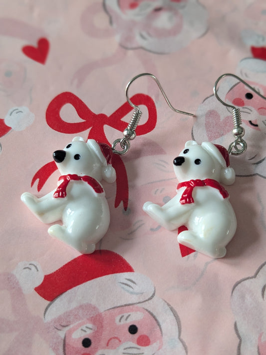 Polar Bear Earrings