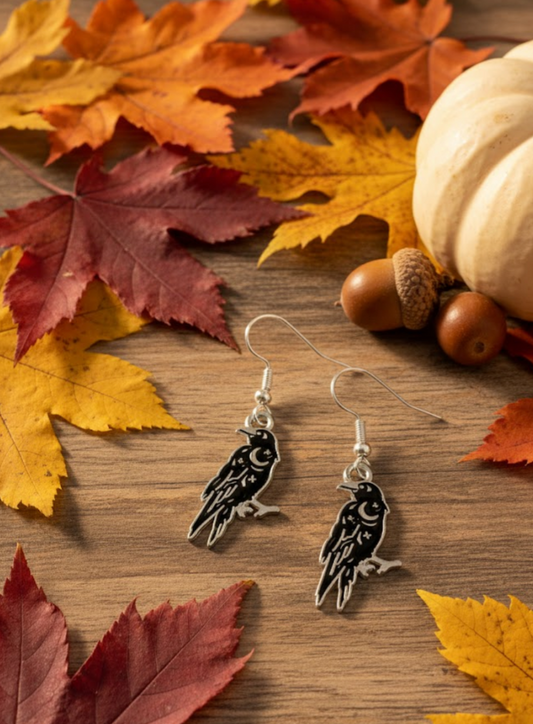 Crow Earrings