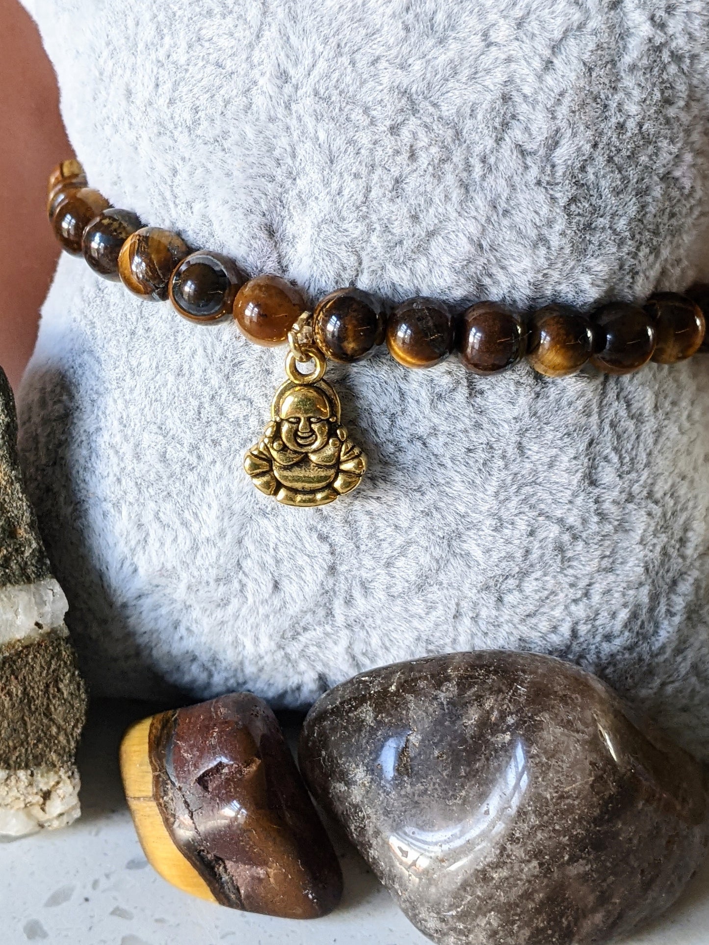 Tigers Eye Buddha Bracelet 